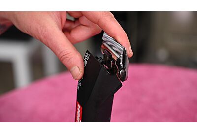 How to put Show Tech clipper blades on a clipper