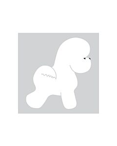K-Design Bichon Sticker Right White 25 cm