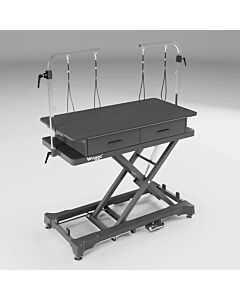 Waggz Store-Range XL 52” Black Electric Dog Grooming Table with Drawers & Power Outlets