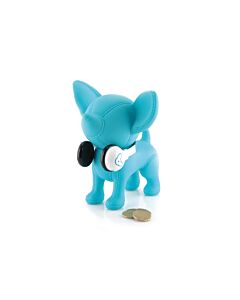 Whaa Whaa Doggybank Chihuahua Goes Music - Tirelire bleue