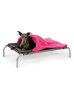 Hi-K9 SnuggleTunnel Couverture de Lit Rose-Gris XXL